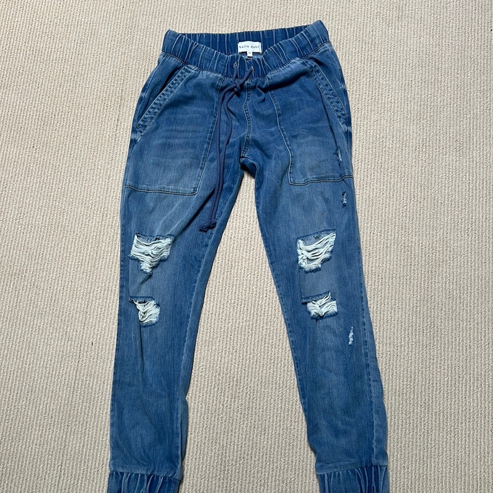 Bella Dahl XS distressed joggers- excellent condition